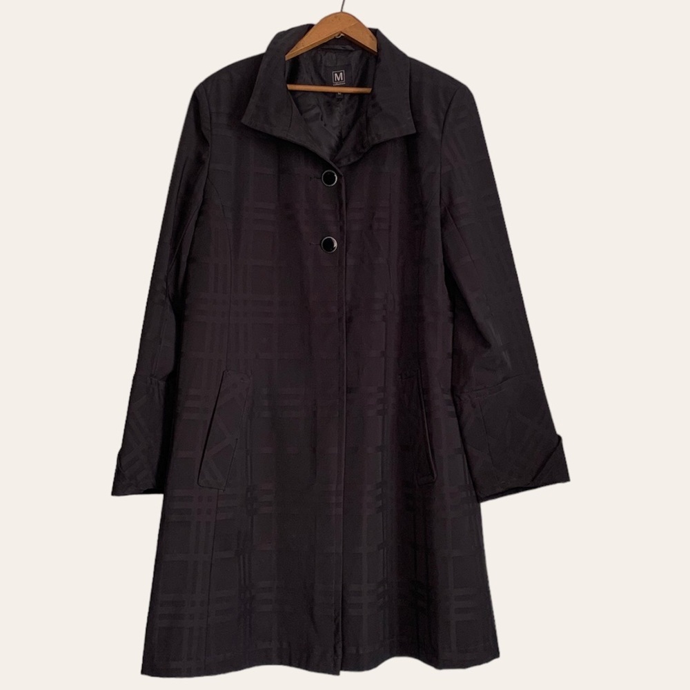 M Collection Women's Raincoat in Black